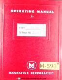 Magnaflux-Magnaflux UX H-710 H-720 and H-730, Rectifier Operation Wiring Parts Manual 1965-H-170-H-700 Series-H-720-H-730-UX-01